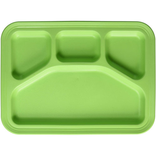 Green Eats Divided Tray-1 Tray Per Sales Unit-green