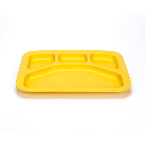 Green Eats Divided Tray-1 Tray Per Sales Unit-yellow