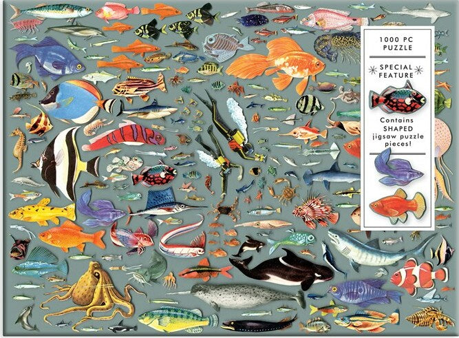 Deepest Dive 1000 Piece Puzzle with Shaped Pieces