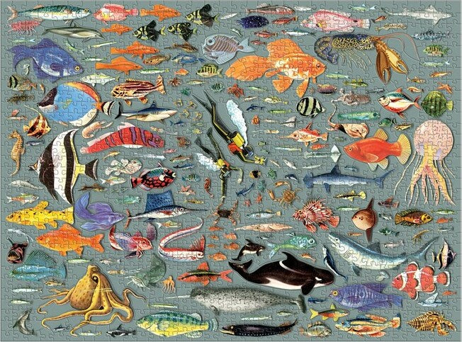 Deepest Dive 1000 Piece Puzzle with Shaped Pieces