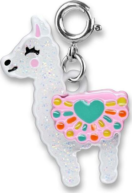 Glitter Llama Charm