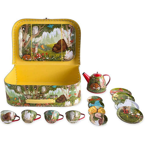 Tin Tea Set Woodland