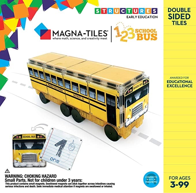 Magna-Tiles 123 School Bus