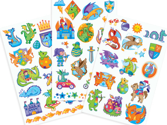 Tattoo-palooza Temporary Tattoos Knights And Dragons