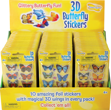 3D Butterfly Stickers