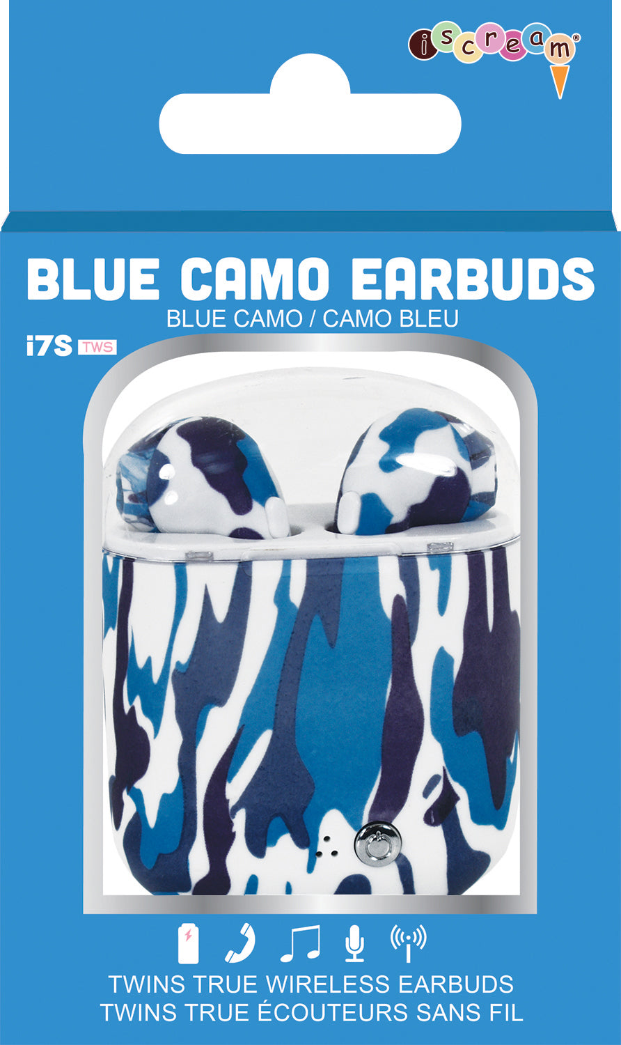 Blue Camo Earbuds