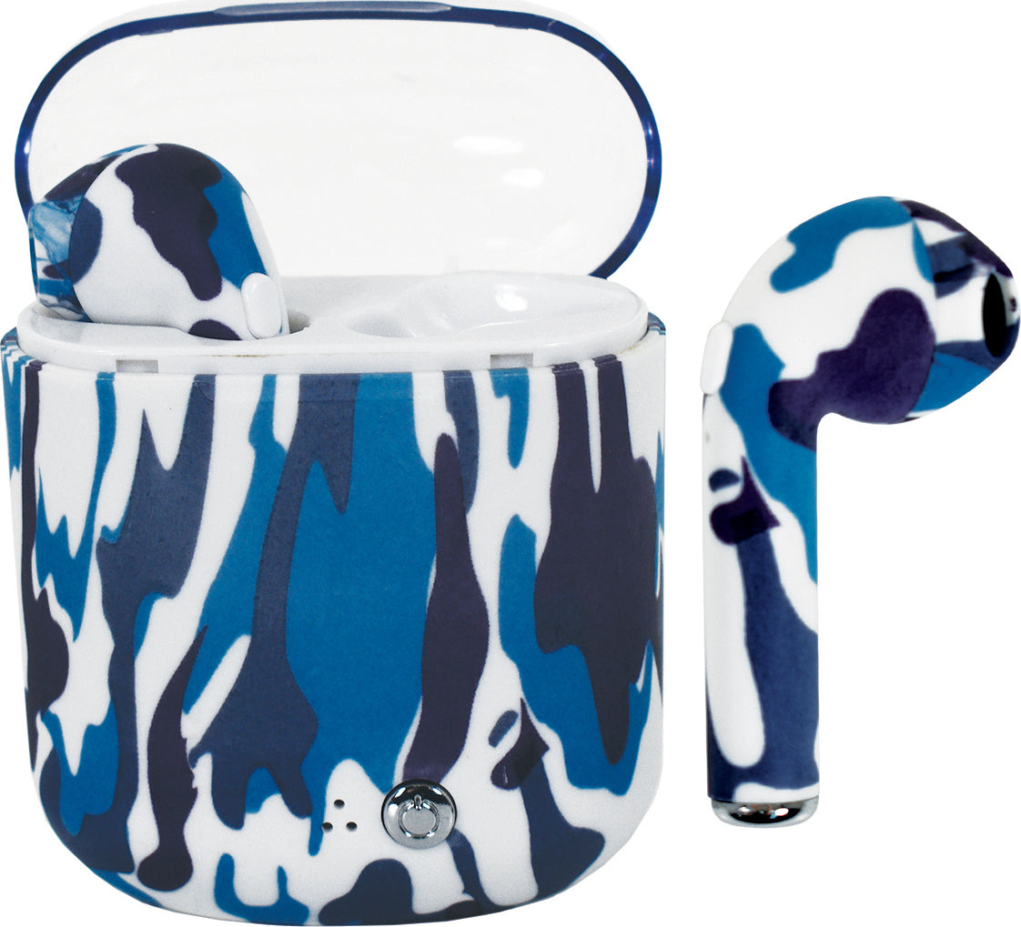 Blue Camo Earbuds