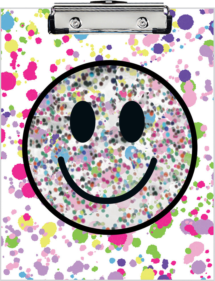 Clipboard Happy Face Confetti