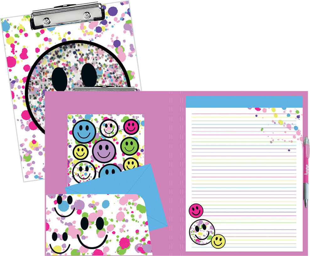 Clipboard Happy Face Confetti