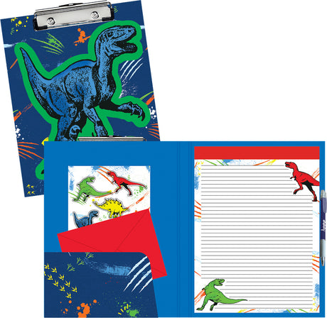 Dinosaur Tracks Glow Clipboard Set