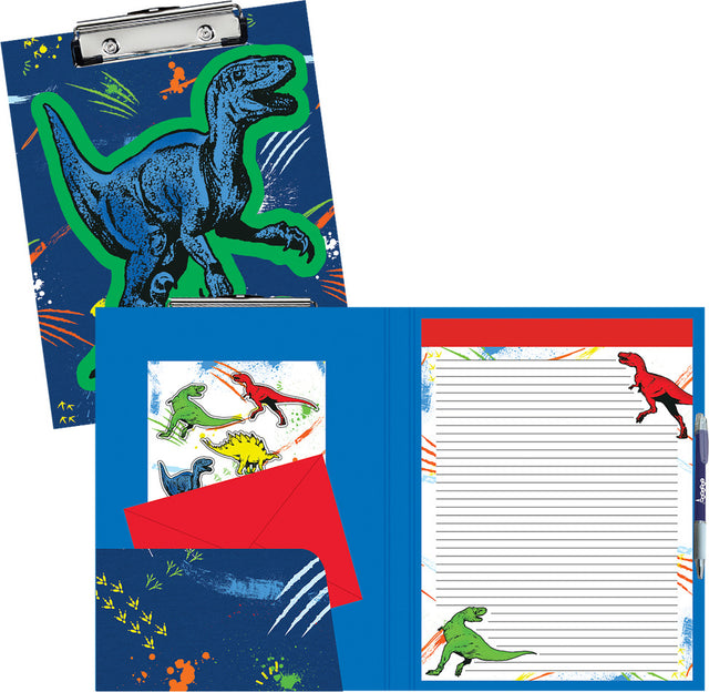 Dinosaur Tracks Glow Clipboard Set