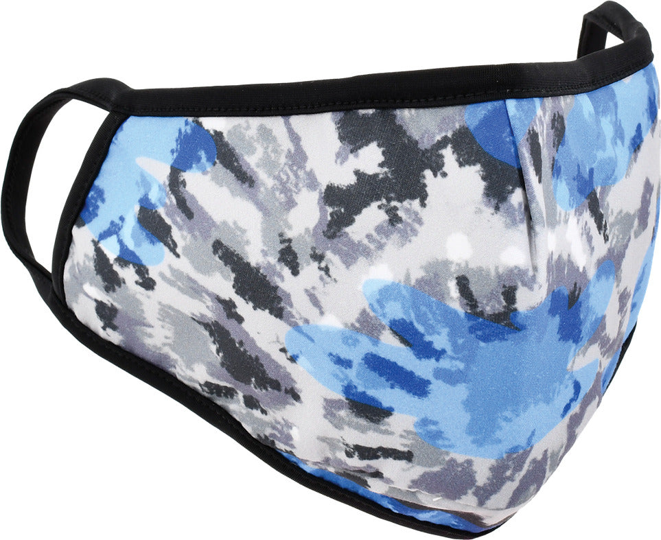 Blue Tie Die Face Mask - Adult Size