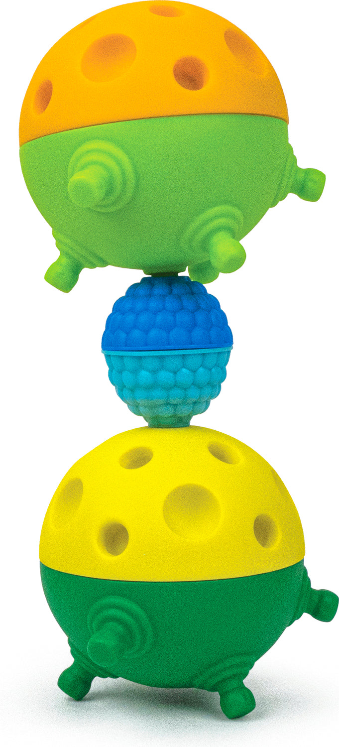 2 Sensory Balls And Beads - 12 Pcs