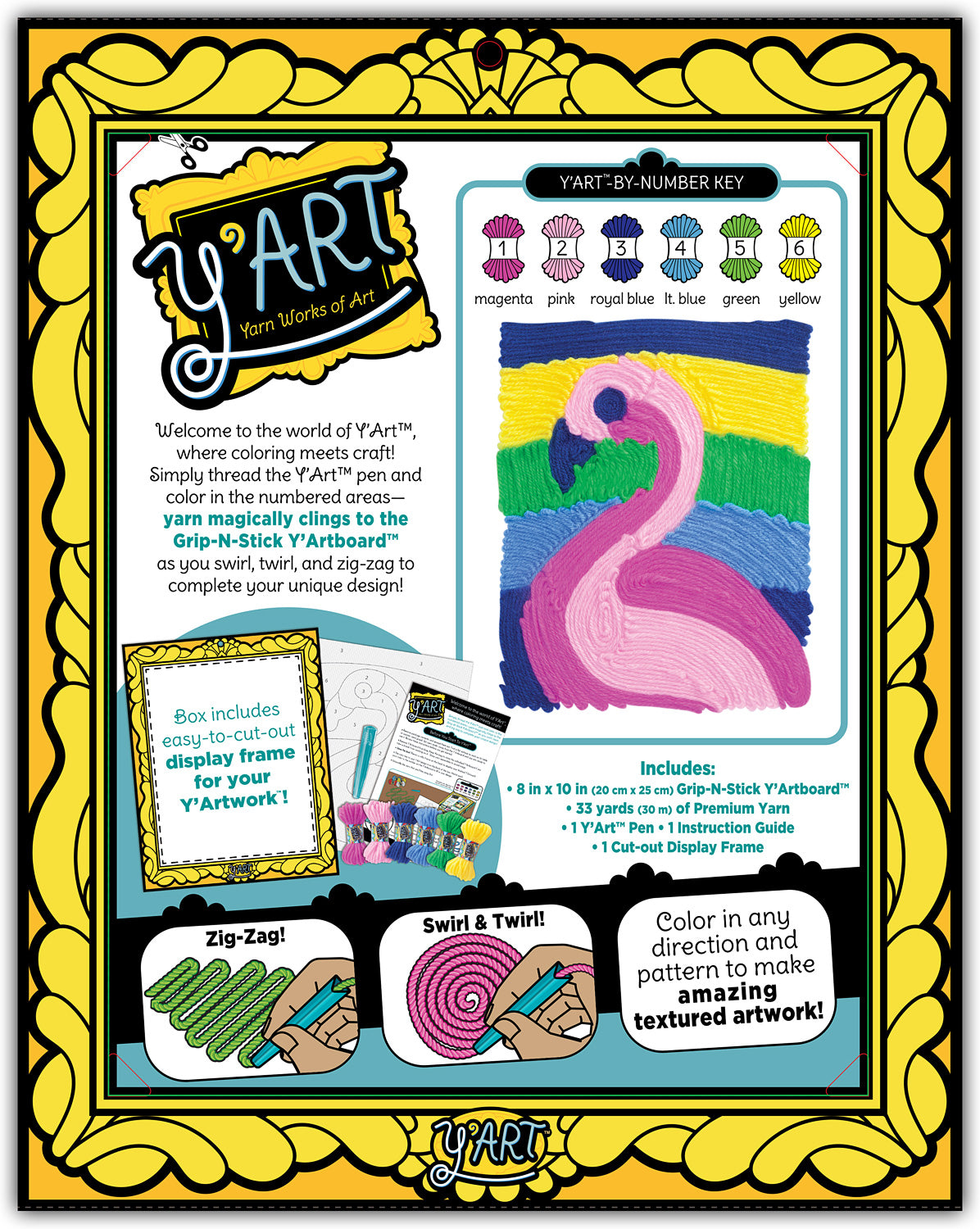 Y'Art Craft Kit - Flamingo