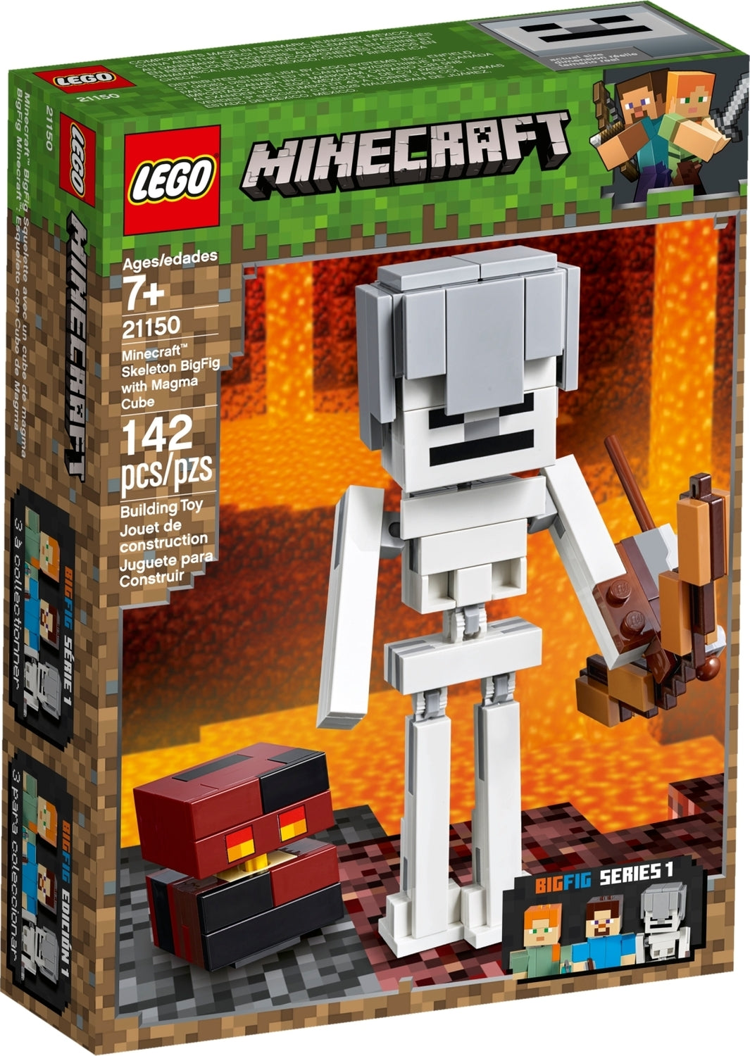 LEGO Minecraft: Skeleton BigFig with Magma Cube