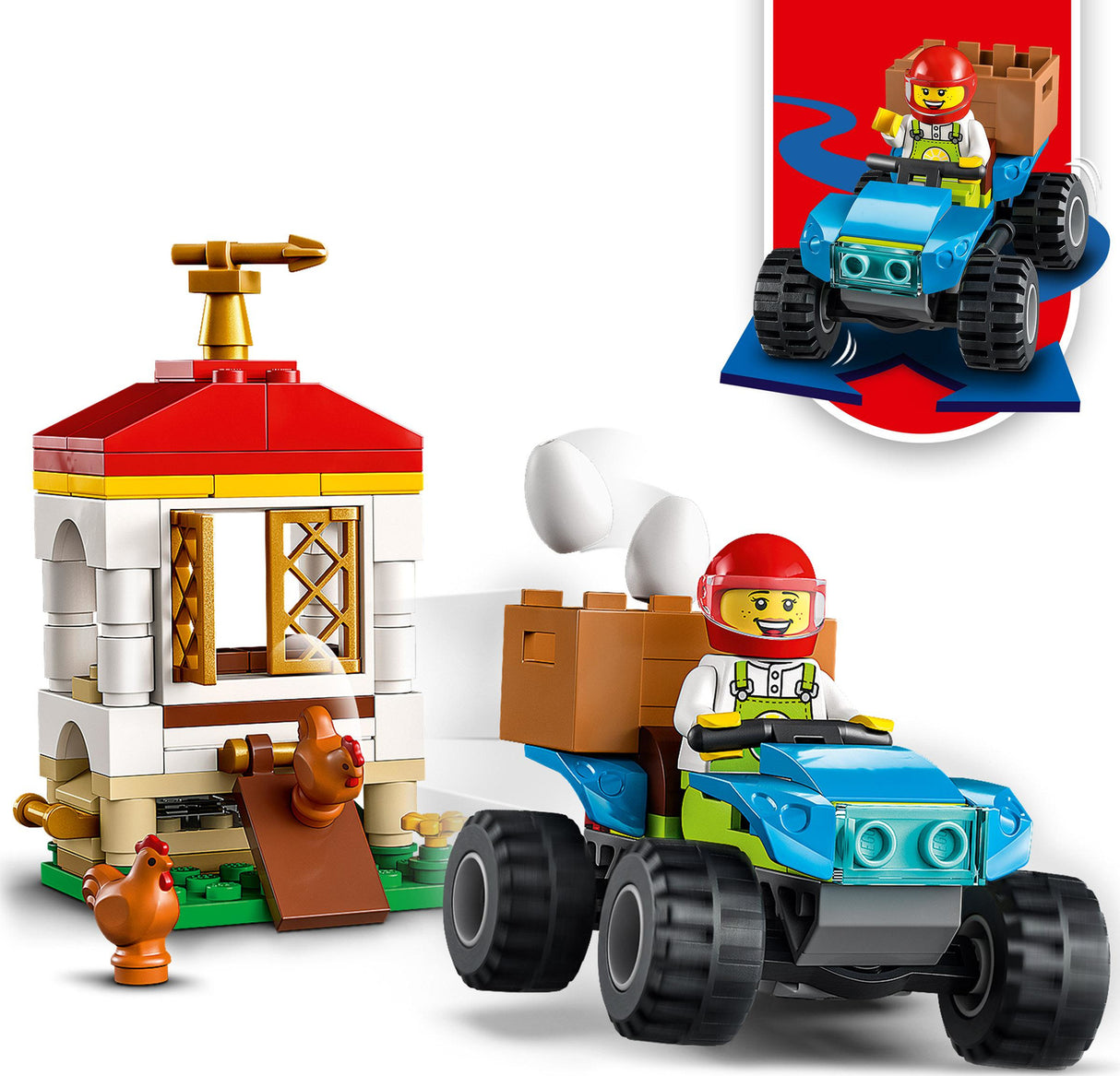 LEGO® City Chicken Henhouse Farm Toy for Kids