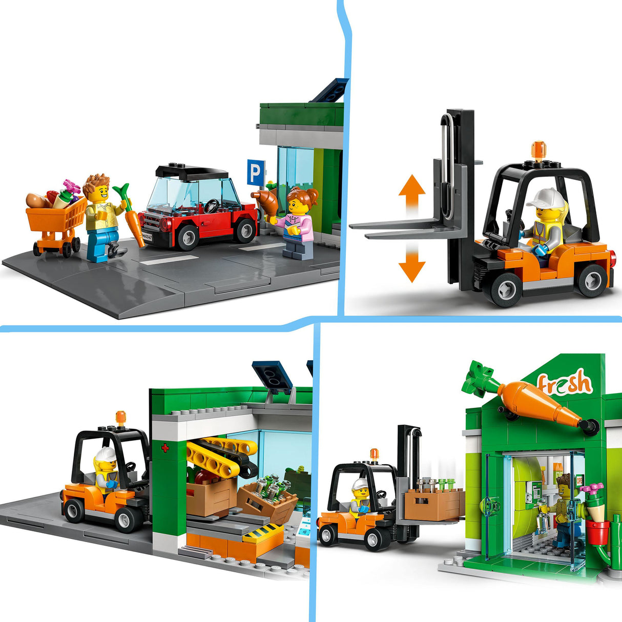 LEGO® City Grocery Store Shop Set with Car