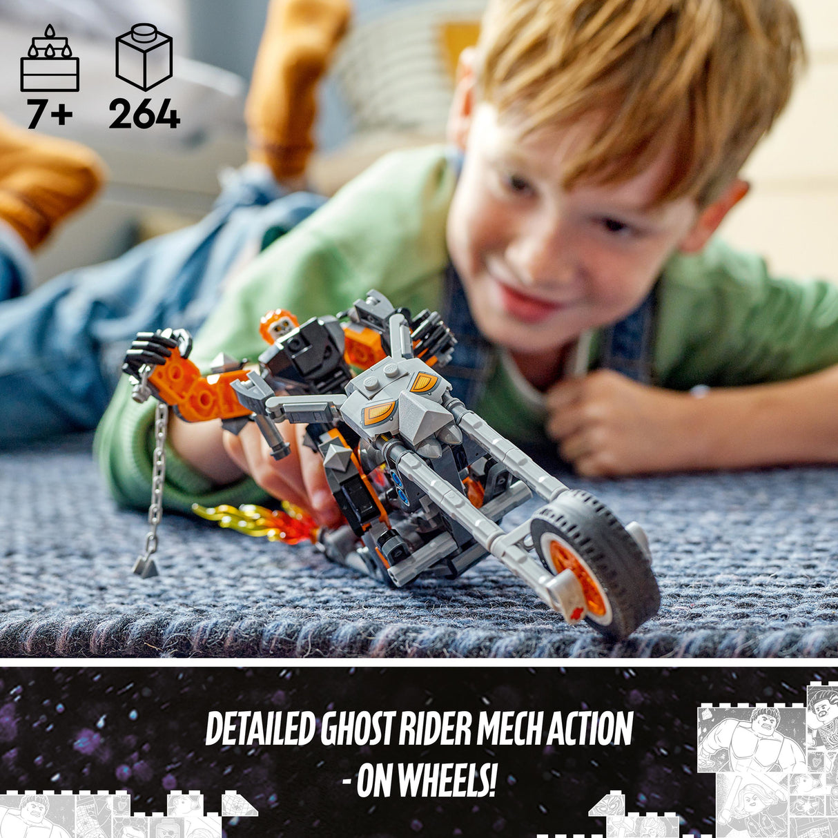 LEGO® Marvel Avengers: Ghost Rider Mech & Bike