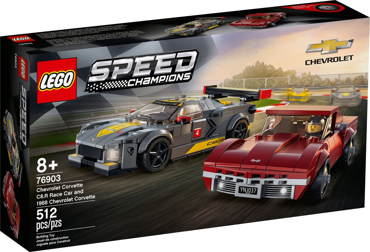 LEGO Speed Champions: Chevrolet Corvette C8.R Race Car and 1968 Chevrolet Corvette