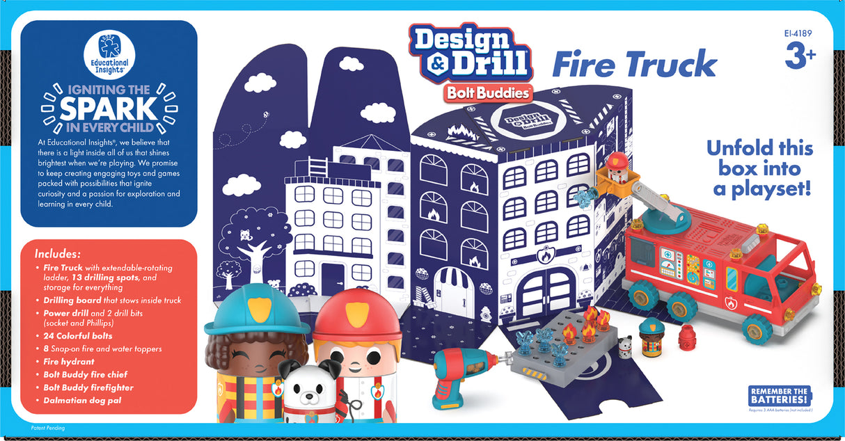 Design  Drill Bolt Buddies Fire Truck
