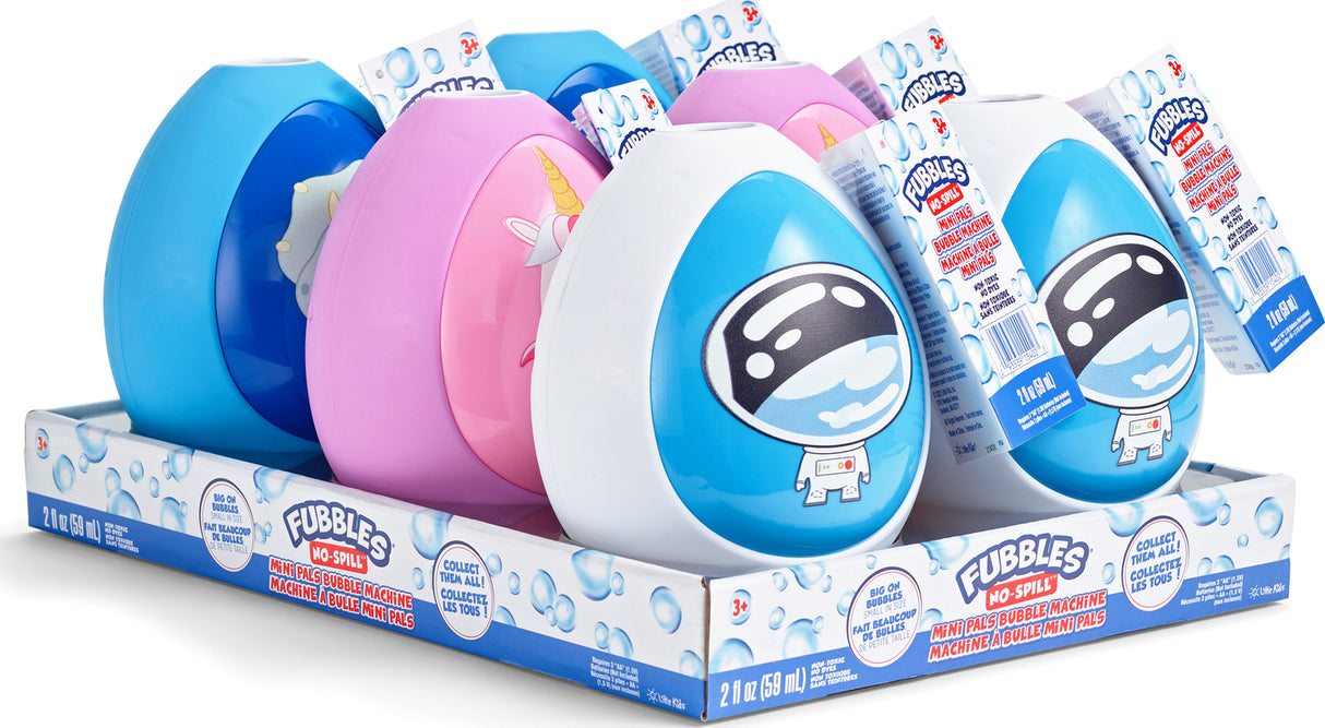 Fubbles No-Spill Mini Pals Bubble Machine (assorted styles)