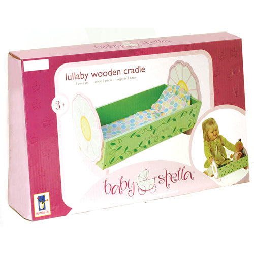Baby Stella Lullaby Wooden Cradle