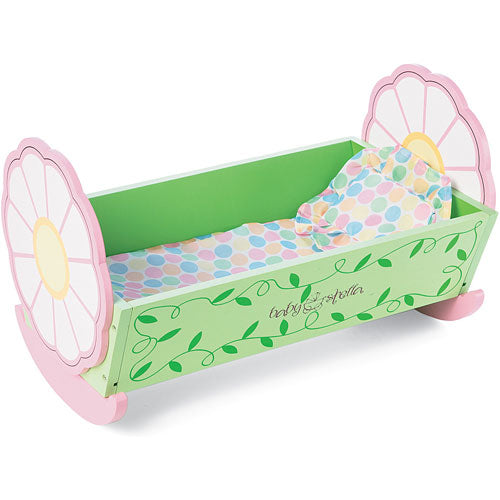 Baby Stella Lullaby Wooden Cradle