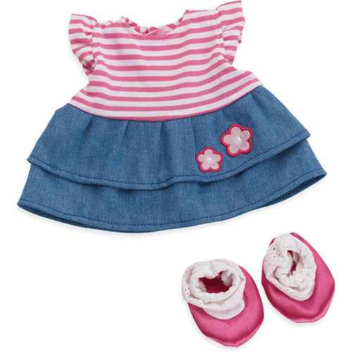 Baby Stella Splendid Stripes & Denim Dress
