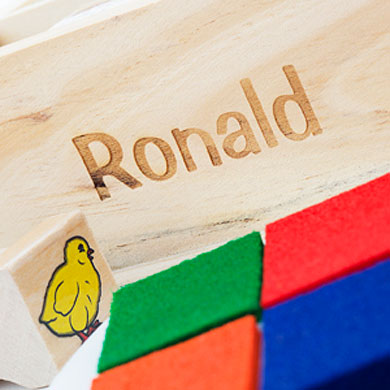 Wooden Stamp Set - Baby Farm Animals