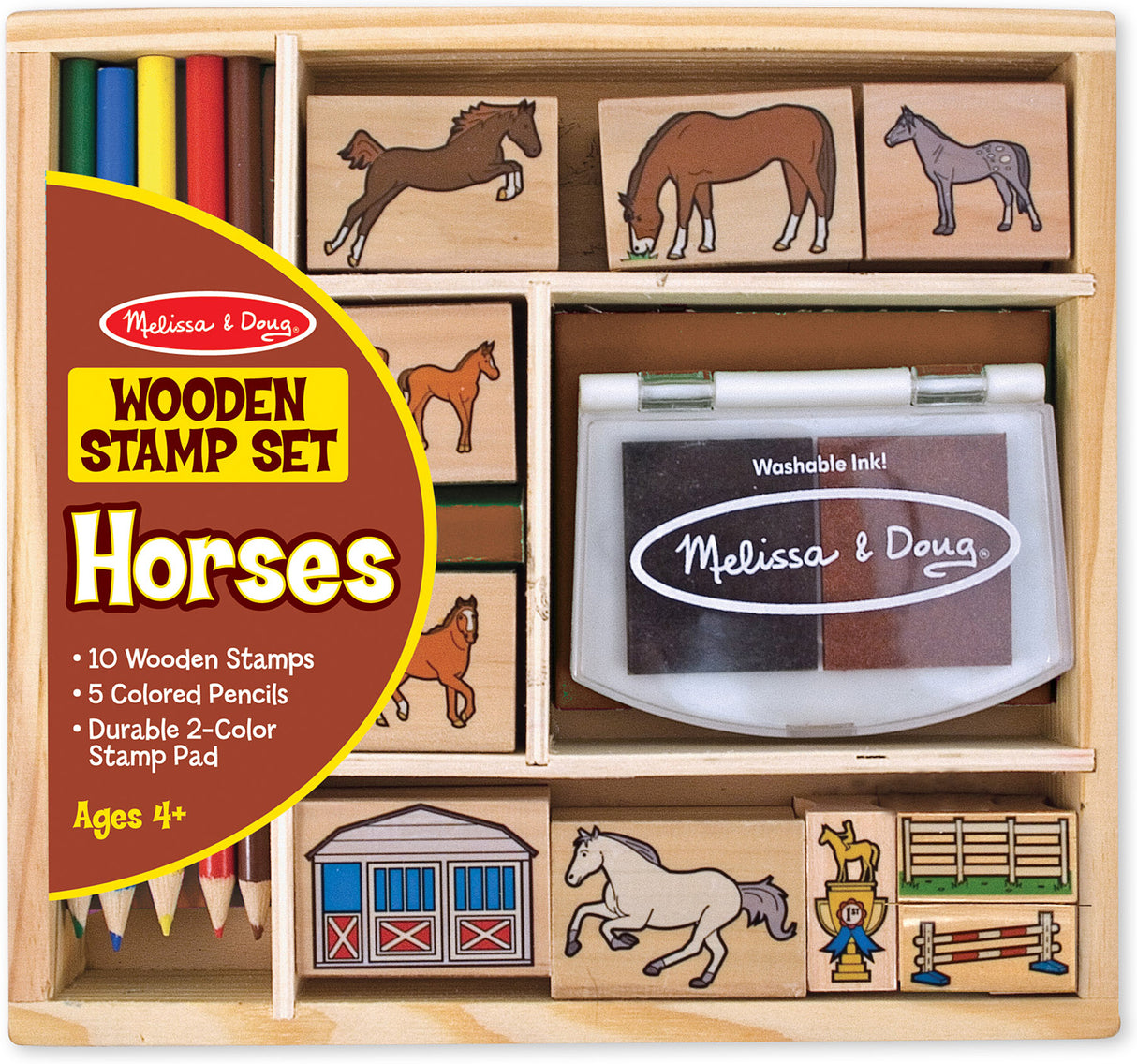 Wooden Stamp Set - Horses