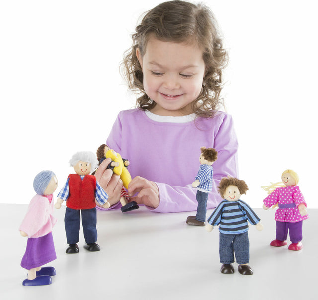 Wooden Doll Family