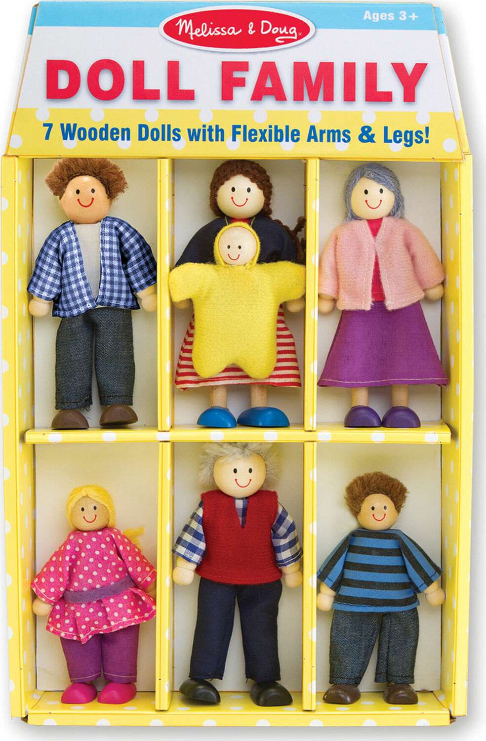 Wooden Doll Family