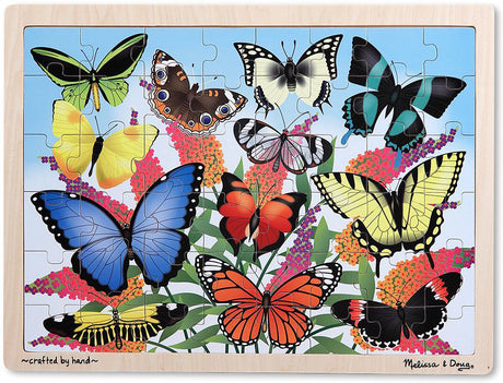 Butterfly Garden Wooden Jigsaw Puzzle - 48 pieces