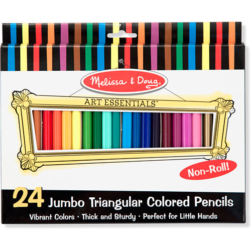 Jumbo Triangular Colored Pencils (Set of 24)
