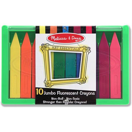 Jumbo Fluorescent Crayon Set (10 pc)
