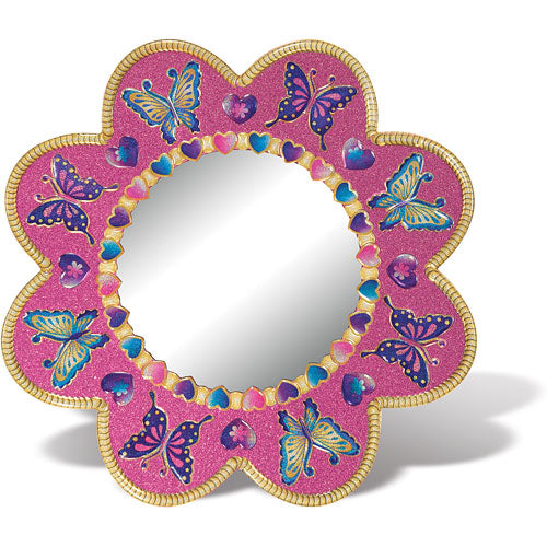 Peel and Press Sticker by Number - Butterfly Mirror