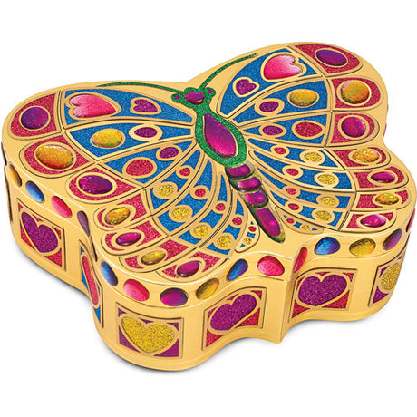 Peel  Press Sticker By Number  Butterfly Treasure Box