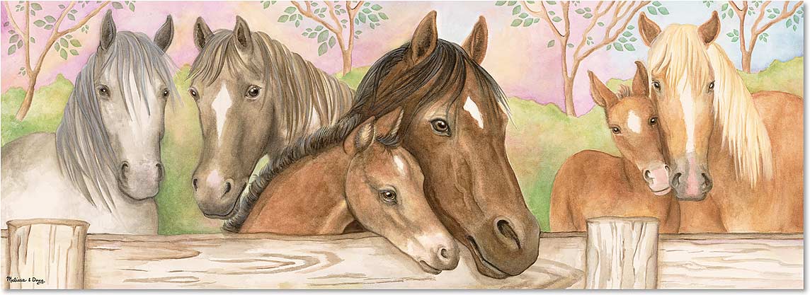 Horse Corral Floor Puzzle (48 pc)