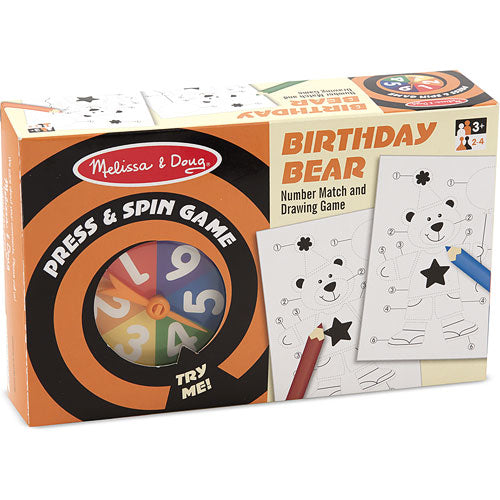 Press and Spin Game: Birthday Bear