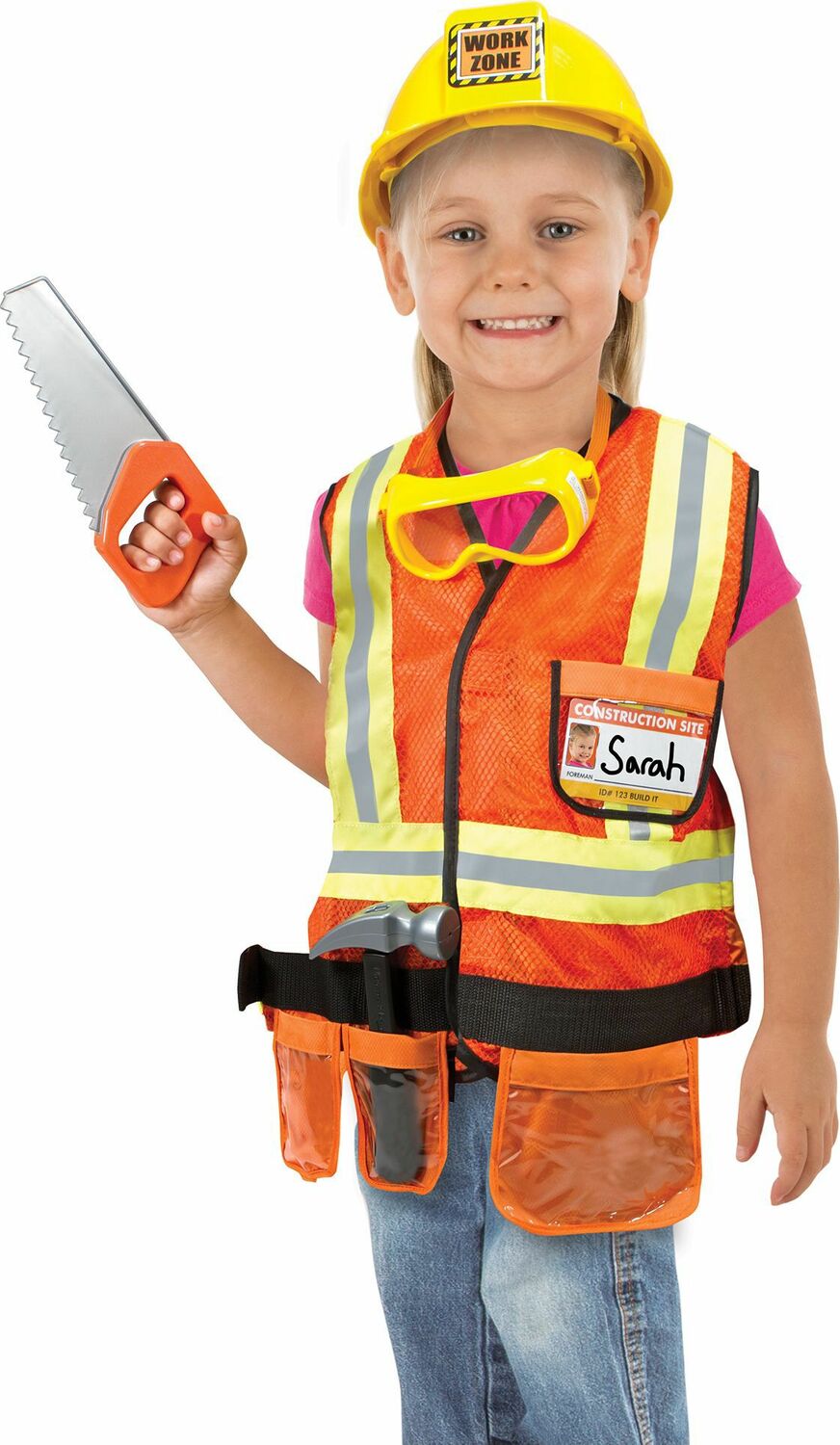 Construction Worker Role Play Costume Set