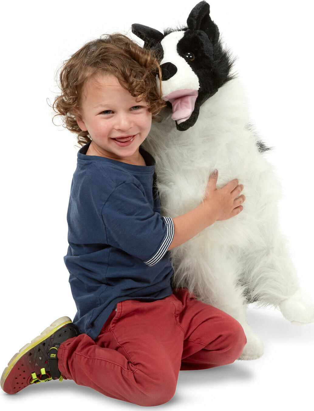 Border Collie Dog Giant Stuffed Animal