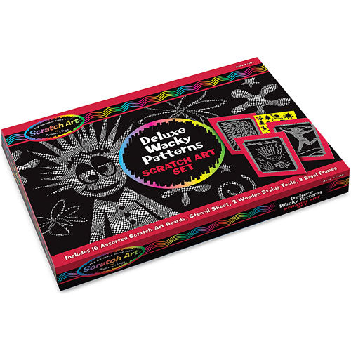 Deluxe Wacky Patterns Scratch Art Set