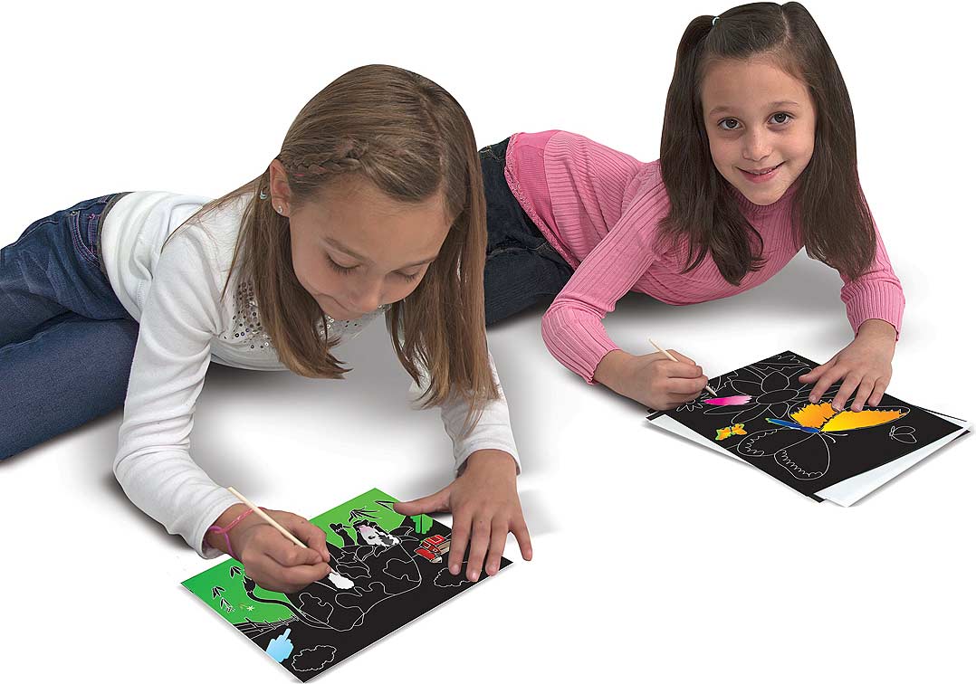 Color-Reveal Pictures - Butterflies & Flowers