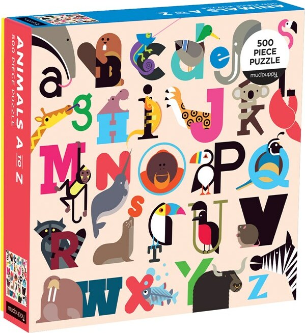 Animals A-Z 500 Piece Puzzle