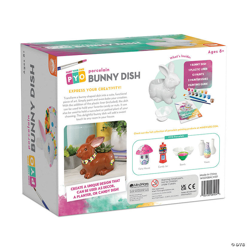 Paint Your Own Porcelain Bunny Dish