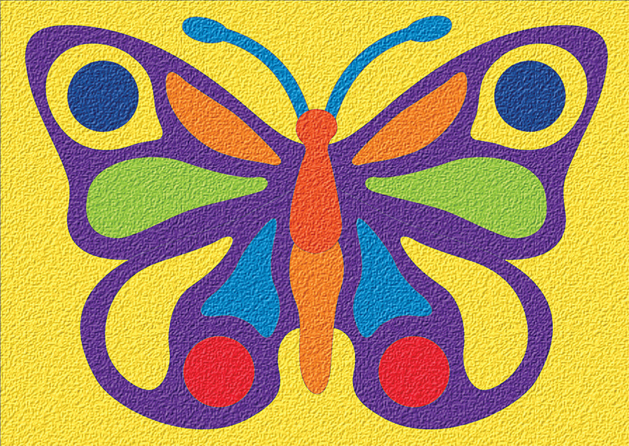 Crepe Rubber Puzzle - Butterfly