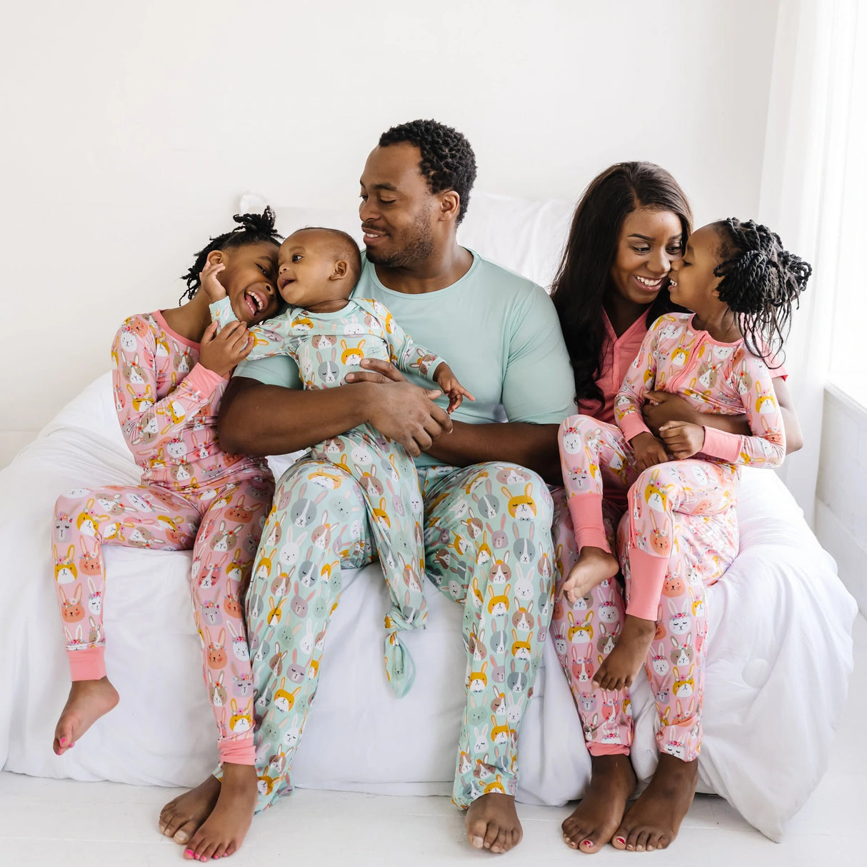 LIMITED EDITION Boho Bunnies Two-Piece Bamboo Viscose Pajama Set 18-24 months