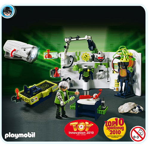 Robo-gang Lab With Multifunctional Flashlight
