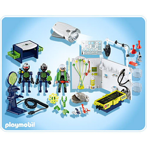 Robo-gang Lab With Multifunctional Flashlight