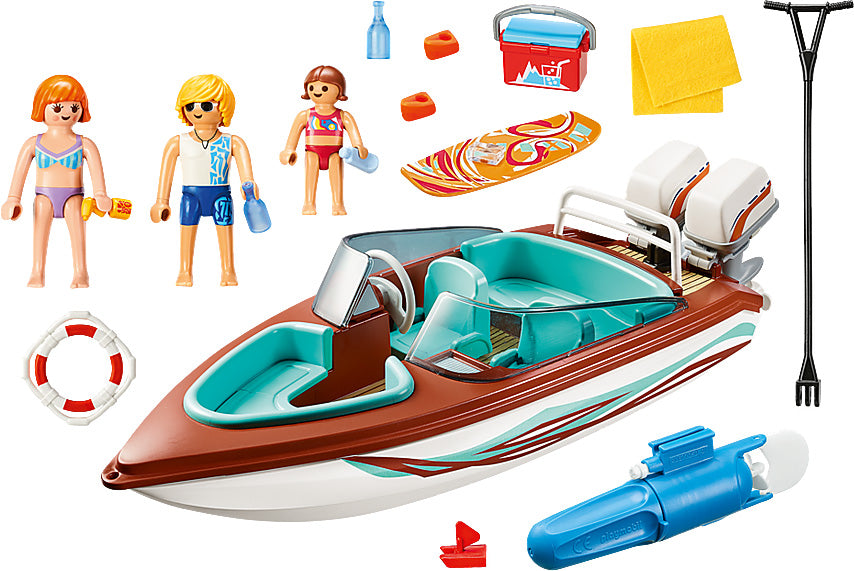 Speedboat with Underwater Motor